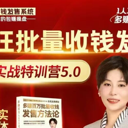批量收钱发售实战特训5.0